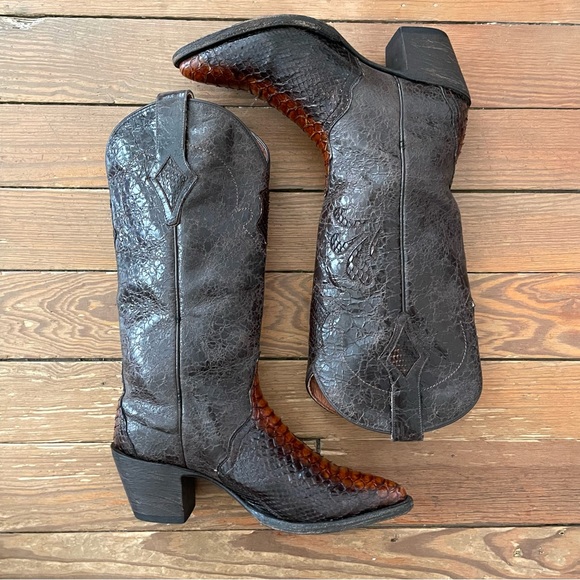 Dan Post Python Western Boots women’s size 7.5M - Picture 6 of 14